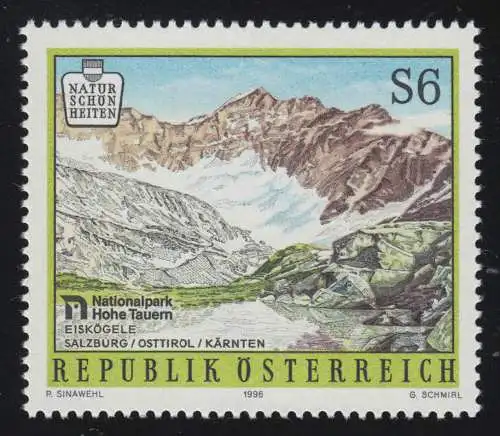 2183 Naturschönheiten in Österreich, Eiskögele, Hohe Tauern, 6 S, postfrisch **