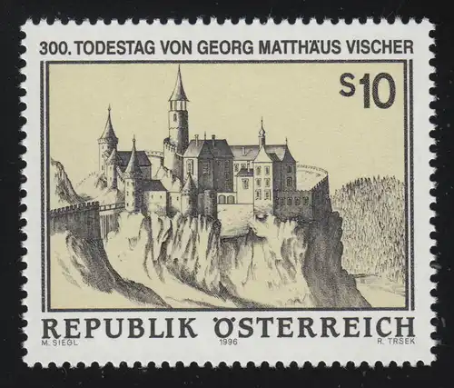 2185 Georg Matthieu Vischer, Bug Kollnitz Stick von Viser, 10 p. **