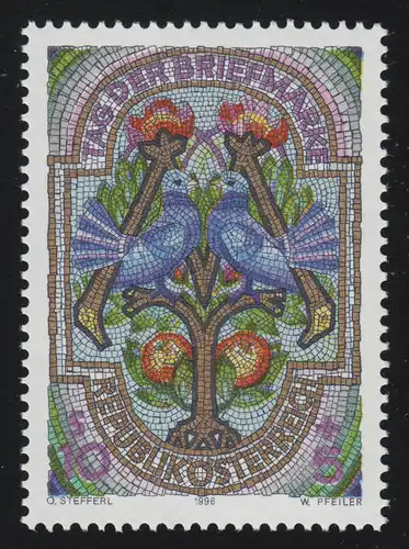 2187 Tag der Briefmarke, Buchstabenpaar " M" und "T", 10 S + 5 S, postfrisch **