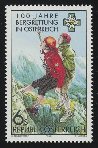 2194 Service autrichien de secours, alpinisme en cours d'exécution, 6 p. **