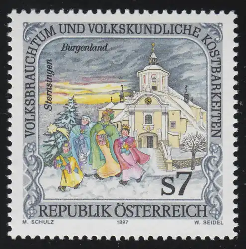 2208 Utilisation populaire et trésors, Sternsinger Eisenstadt, Bergkirche, 7 p **