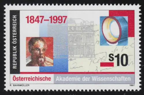 2210 Académie d. Sciences, Vienne, Symbol + Bâtiment académie, 10 p. **