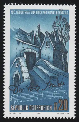 2213 Geburtstag Erich W. Korngold, Bühnenbild Oper "Die tote Stadt", 20 S, **