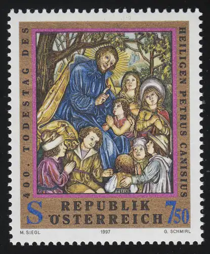 2215 Todestag Hl. Petrus Canisius erteilt Kindern Unterricht, 7.50 S, **