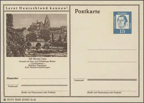 P081-17/133 633 Wetzlar/Lahn, Altstadt mit Dom, Goethestätten **