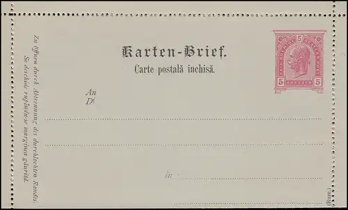 Autriche K 28 Kaiser Franz Josef 5 croiseur rose: roumain, **