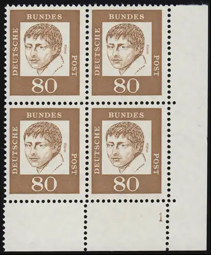 359 Bedeutende Deutsche 80 Pf ** Kleist Vbl FN1