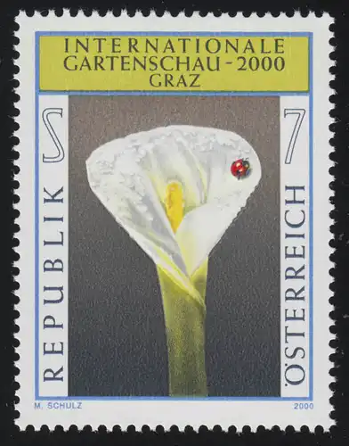 2305 Internationale Gartenschau Graz, Sumpfkalla, 7 S , postfrisch **