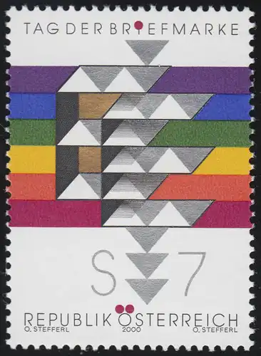 2315 Jour du timbre, paires de lettres " E " et "E ," 7 S, frais de port **