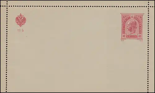 Autriche K 45a Kaiser Franz Josef + Double aigle 10 Heller, intérieur séminal **