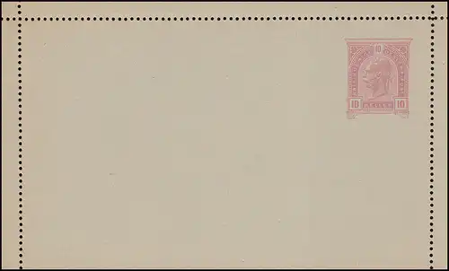 Autriche K 42a Kaiser Franz Josef 10 Heller, gris / sémilique, **