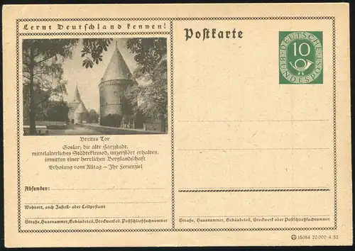 P016I-002 Goslar, Breites Tor ** postfrisch