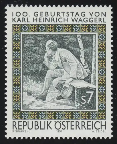 2228 100. Geburtstag Karl Heinrich Waggerl, Schriftsteller, 7 S, postfrisch **