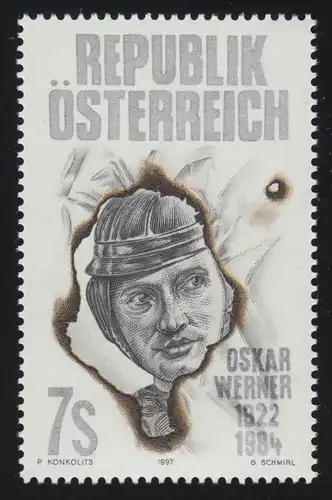 2236 75e anniversaire Oskar Werner, acteur de scène et de cinéma, 7 p. **