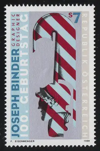 2245 100e anniversaire, Joseph Binder, affiche pour l'exposition, 7 S post-fraîchissement **