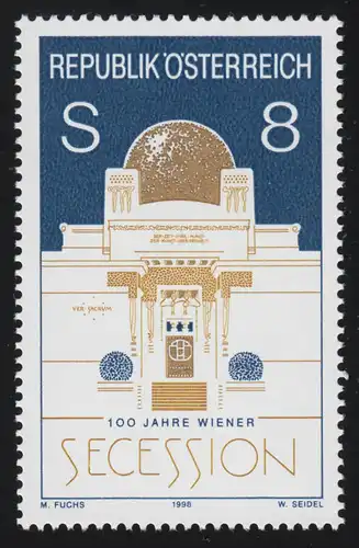 2247 100 Jahre Wiener Secession, Ausstellungsgebäude, 8 S, postfrisch **