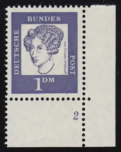 361 Bed. Deutsche 1 DM Formnummer FN 2 ** postfrisch