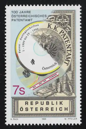 2276 100 Jahre Österreichisches Patentamt, Darstellung der Archivierung, 7 S **