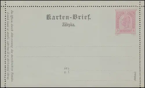 Autriche K 23 Kaiser Franz Josef 5 croiseur rose: Bohême, **