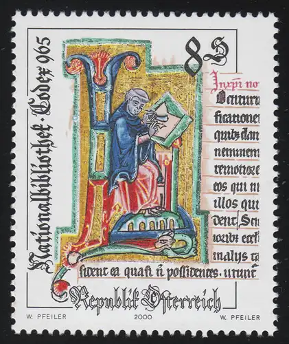 2329 Altes Kunsthandwerk, Initiale aus dem Kodex 965, 8 S, postfrisch **