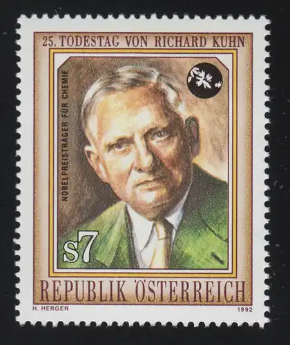 2058 Naturwissenschaftler Richard Kuhn, Chemiker Nobelpreis 7 S, postfrisch**
