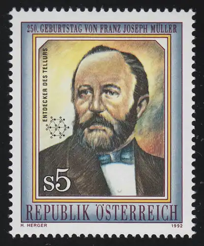 2055 Naturscher Franz Joseph Müller von Reichenstein 5 S Postfraîchissement**