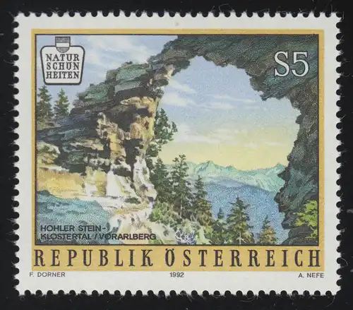 2051 Naturschönheiten Österreichs (XI) Hohler Stein Braz Klostertal 5 S **