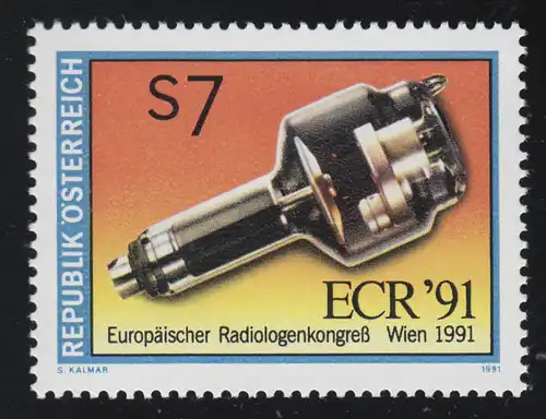 2037 Congrès européen des radiologues Vienne, tube à rayons X, 7 S, frais de port **