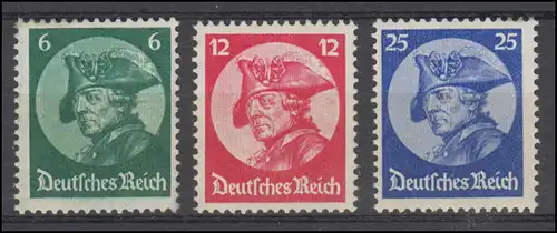 479-481 Friedrich der Große - Reichtstagseröffnung 1933, Satz ** postfrisch
