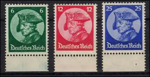 479-481 Friedrich der Große - Reichtstagseröffnung 1933, Satz postfrisch **