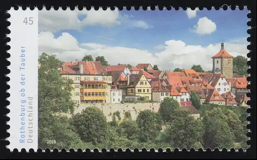 3454 Panorama Rothenburg ob der Tauber, links, **