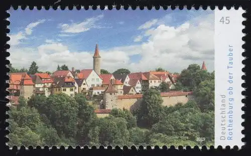 3455 Panorama Rothenburg ob der Tauber, à droite, **