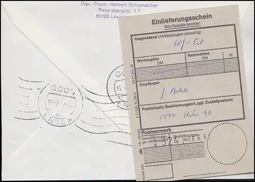 1134+1135+1138 IuT Fernsehkamera & Brauanlage & Magnetbahn, Eil-R-FDC ESSt Bonn