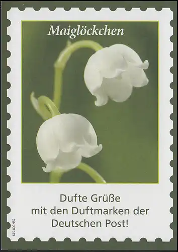 2851 Mailloquette autocollante, FDC-AK Marques parfumées Première utilisation Bonn 1.3.2011