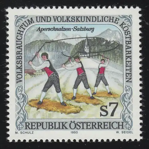 2102 Volksbrauchtum & Kostbarkeiten, Aperschnalzen, Salzburg, 7 S, **