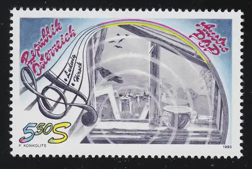 2106 Austropop, mise en œuvre visuelle "l'Omama" Ludwig Hirsch, 5.50 S, **