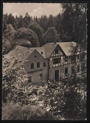 Landpost HAßLAU-NAUßLITZ Kr. DÖBELN 8.7.62 auf Foto AK "Margareten Mühle"