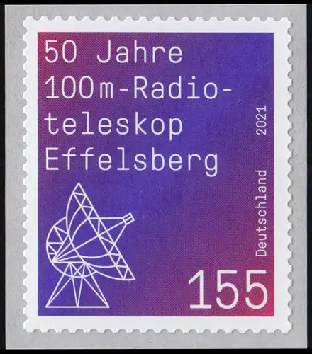 3622 Radioteleskop Effelsberg, sk mit UNGERADER Nummer, ** 
