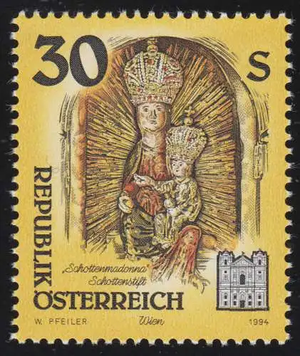 2139 Marque libre: Oeuvres d'art en stylo et monastères, Madonna Scotch Stift 30 S **