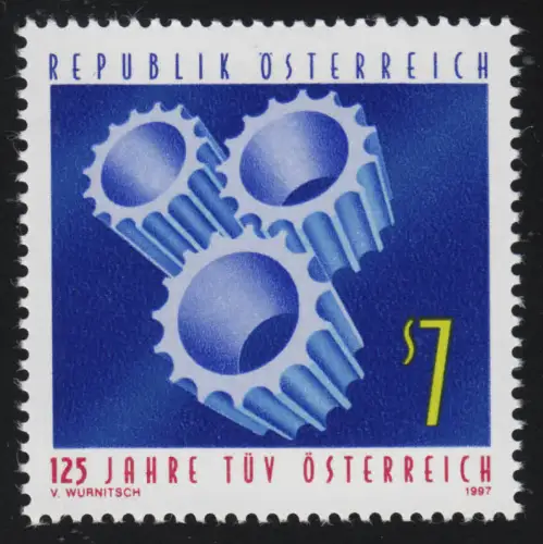 2225 125 ans TÜV Autriche, roues dentées, 7 S , frais de port **