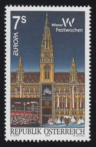 2254 Europa: Nationale Feste & Feiertage, Wiener Festwochen, 7 S, postfrisch **