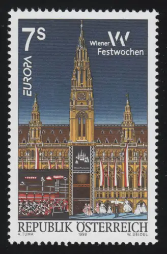 2254 Europe: Fêtes nationales et fêtes, Semaines de Vienne, 7 p., frais de port **