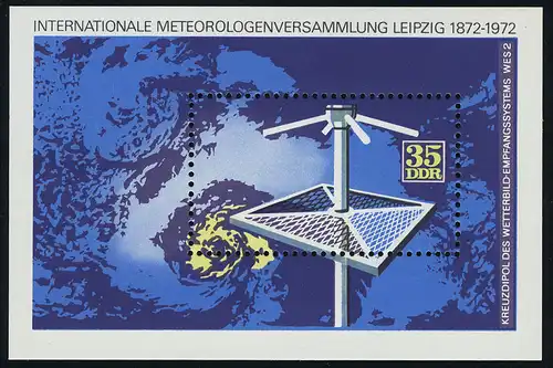 Block 35 Meteorologie 35 Pf, postfrisch