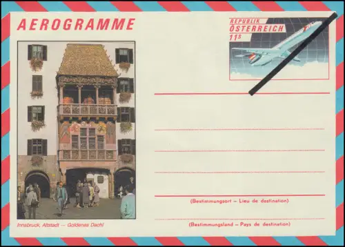 Österreich LF 23 Flugzeug 11 Schilling, Vorlagestück / Muster, ** postfrisch 