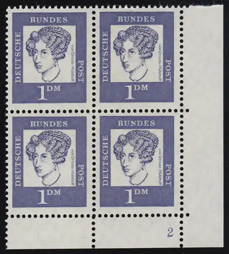 361 Bedeutende Deutsche 1 DM ** Droste-Hülshoff Vbl FN2