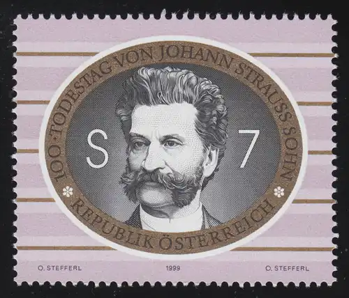 2285 100e anniversaire de la mort, Johann Strauss fils, compositeur, 7 p, frais de port **
