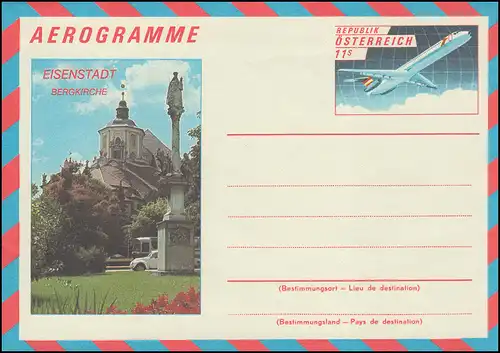 Österreich LF 21 Flugzeug 11 Schilling Bergkirche in Eisenstadt, ** postfrich