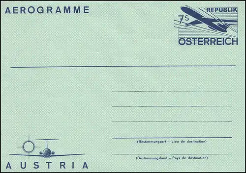 Autriche LF 18 avion 7 shillings 1977, avec ciseaux, ** postfrrich