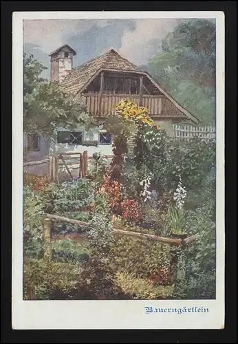 Artiste-AK Fermier, maison d'édition Deutscher Schulverein, inutilisé