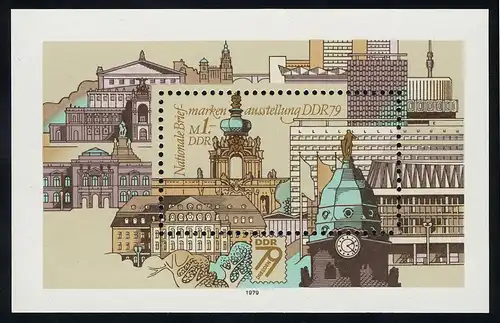 Block 55 Ausstellung Dresden 1979, postfrisch